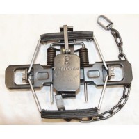 Bridger No.2 x 2 coil Coil Spring Trap - Rubber Jaw