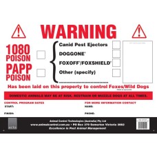 All-In-One Canid Gate Sign A3 Corflute 