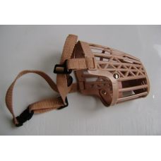 Dog Muzzle Plastic with Nylon Collar - Size 5 (Medium)