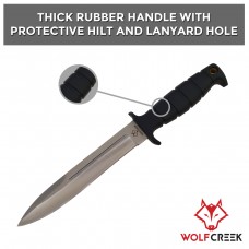 Wolf Creek Rubber Handle Pig Sticker Knife 